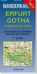 Wanderkarte Erfurt, Gotha 1:50.000