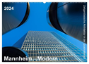 Mannheim Modern. Zeitgenössische Architektur in der Quadratestadt. (Wandkalender 2024 DIN A2 quer), CALVENDO Monatskalender