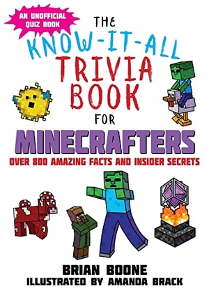 Boone, Brian. The Know-It-All Trivia Book for Minecrafters - Over 800 Amazing Facts and Insider Secrets. Sky Pony, 2017.