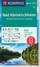 KOMPASS Wanderkarte 063 Bad Kleinkirchheim, Biosphärenpark Kärntner Nockberge 1:25.000