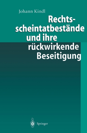 Kindl, Johann. Rechtsscheintatbestände und ihre rückwirkende Beseitigung. Springer Berlin Heidelberg, 1999.