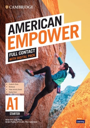 Doff, Adrian / Thaine, Craig et al. American Empower Starter/A1 Full Contact with Digital Pack. Cambridge University Press, 2022.