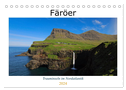 Färöer - Trauminseln im Nordatlantik (Tischkalender 2024 DIN A5 quer), CALVENDO Monatskalender