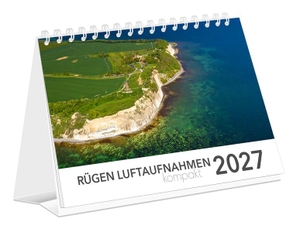 K4 Verlag / Peter Schubert. Kalender Rügen Luftaufnahmen kompakt 2027 - | 21 x 15 cm | weißes Kalendarium. K4Verlag FotoCo+GmbH, 2026.