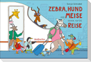 Zebra, Hund und Meise gehen auf die Reise. Eisenbahn-Leporello