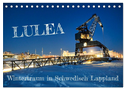 Lulea - Wintertraum in Schwedisch Lappland (Tischkalender 2025 DIN A5 quer), CALVENDO Monatskalender