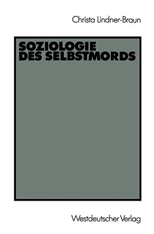 Soziologie des Selbstmords. VS Verlag für Sozialwissenschaften, 1990.