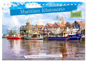 Maritime Küstenorte - von Greetsiel, über Neuharlingersiel bis Schillig (Tischkalender 2024 DIN A5 quer), CALVENDO Monatskalender