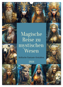 Magische Reise zu mystischen Wesen. Keltische Fantasie-Gestalten (Wandkalender 2024 DIN A3 hoch), CALVENDO Monatskalender