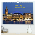 Hamburg . Das Tor zur Welt... (hochwertiger Premium Wandkalender 2024 DIN A2 quer), Kunstdruck in Hochglanz