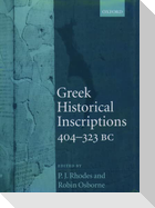 GREEK HISTORICAL INSCRIPTIONS C