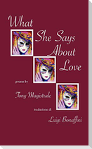 What She Says about Love