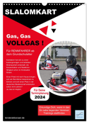 Slalomkart - Gas, Gas, Vollgas! 2024 (Wandkalender 2024 DIN A3 hoch), CALVENDO Monatskalender