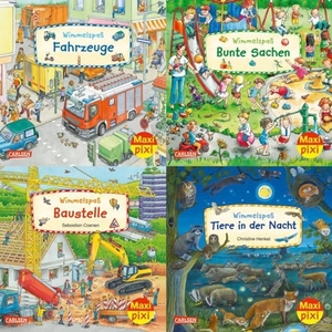 Maxi-Pixi-4er-Set 105: Wimmelbilder 8 (4x1 Exemplar) - 4 Minibücher für Kinder ab 3 Jahren. Carlsen Verlag GmbH, 2023.