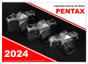 Legendäre Kameras der Marke Pentax (Wandkalender 2024 DIN A2 quer), CALVENDO Monatskalender