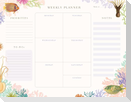 Art of Nature: Under the Sea Weekly Planner Notepad