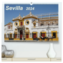 Sevilla Impressionen im Querformat 2024 (hochwertiger Premium Wandkalender 2024 DIN A2 quer), Kunstdruck in Hochglanz