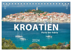 Weigt, Mario. KROATIEN - Perle der Adria (Tischkalender 2024 DIN A5 quer), CALVENDO Monatskalender - Highlights einer Reise durch Kroatien. Calvendo, 2023.