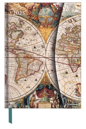 Neumann (Hrsg.). Antique Maps 2025 - Diary - Buchkalender - Taschenkalender - 16x22 - Magneto Diary. Neumann Verlage GmbH & Co, 2024.