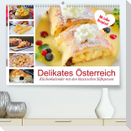 Delikates Österreich. Küchenkalender mit den klassischen Süßspeisen (Premium, hochwertiger DIN A2 Wandkalender 2023, Kunstdruck in Hochglanz)