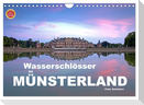 Wasserschlösser im Münsterland (Wandkalender 2025 DIN A4 quer), CALVENDO Monatskalender