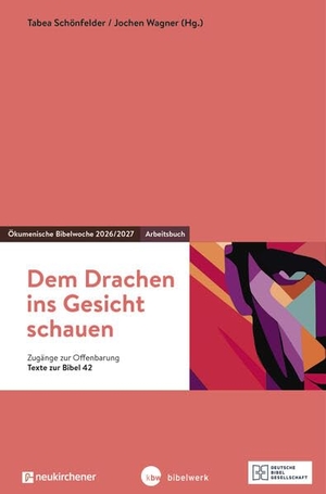 Schönfelder, Tabea / Jochen Wagner (Hrsg.). Dem Drachen ins Gesicht schauen - Arbeitsbuch - Zugänge zur Offenbarung - Texte zur Bibel 42 - Ökumenische Bibelwoche 2026/2027. Neukirchener Verlag, 2026.