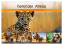 Tierkinder Afrikas - Entdecke ihre zauberhafte Welt (Wandkalender 2025 DIN A2 quer), CALVENDO Monatskalender