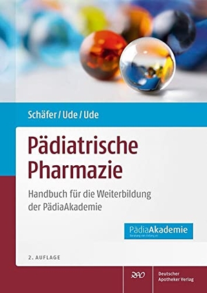 Schäfer, Constanze / Christian Ude et al (Hrsg.). Pädiatrische Pharmazie - Handbuch für die Weiterbildung der PädiaAkademie. Deutscher Apotheker Vlg, 2022.