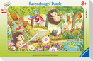 Ravensburger Kinderpuzzle - 05661 Lustige Gartentiere - 15 Teile Rahmenpuzzle für Kinder ab 3 Jahren