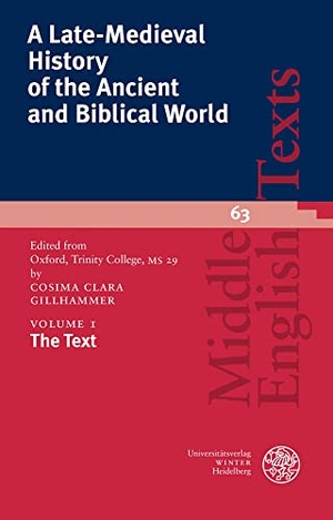 Gillhammer, Cosima Clara (Hrsg.). The Text. Universitätsverlag Winter, 2022.