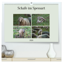 Schafe im Spessart (hochwertiger Premium Wandkalender 2024 DIN A2 quer), Kunstdruck in Hochglanz
