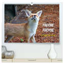 Freche Füchse - lustige Sprüche (hochwertiger Premium Wandkalender 2025 DIN A2 quer), Kunstdruck in Hochglanz