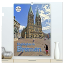 Highlights in Bremen (hochwertiger Premium Wandkalender 2024 DIN A2 hoch), Kunstdruck in Hochglanz