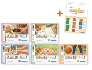 sternchenverlag GmbH (Hrsg.). Ich kann Sätze lesen Teil 3 in Sprechsilben- Ich schreibe schon alleine ... - 5 Lesedosen mit jeweils 15 Bild-Wort-Karten für die 2. und 3. Klasse. Sternchenverlag GmbH, 2026.