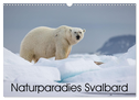 Naturparadies Svalbard (Wandkalender 2024 DIN A3 quer), CALVENDO Monatskalender