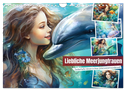 Liebliche Meerjungfrauen (Wandkalender 2024 DIN A4 quer), CALVENDO Monatskalender