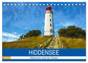 Hiddensee - Malerische Insel der Ostsee (Tischkalender 2024 DIN A5 quer), CALVENDO Monatskalender