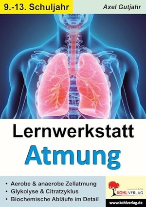 Gutjahr, Axel. Lernwerkstatt Atmung / Band 2 (Klasse 9-13) - Zellatmung, Citratzyklus u.v.m.. Kohl Verlag, 2023.