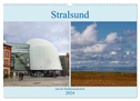 Stralsund und die Boddenlandschaft (Wandkalender 2024 DIN A3 quer), CALVENDO Monatskalender