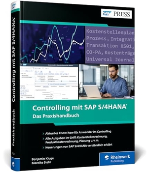 Kluge, Benjamin / Mareike Stehr. Controlling mit SAP S/4HANA - Das Praxishandbuch. Rheinwerk Verlag GmbH, 2026.