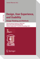 Design, User Experience, and Usability: Design Thinking and Methods