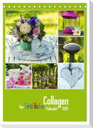Der kunterbunte Collagen Kalender (Tischkalender 2024 DIN A5 hoch), CALVENDO Monatskalender