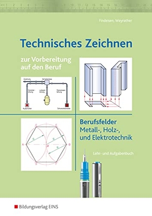 Technisches Zeichnen zur Vorbereitung auf den Beruf - Berufsfelder Metall-, Holz- und Elektrotrechnik. Lehr- und Aufgabenbuch. Westermann Berufl.Bildung, 2007.
