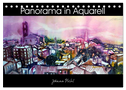 Panorama in Aquarell (Tischkalender 2024 DIN A5 quer), CALVENDO Monatskalender