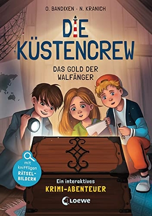 Bandixen, Ocke. Die Küstencrew (Band 1) - Das Gold der Walfänger - Interaktives Krimi-Abenteuer mit kniffligen Rätsel-Bildern - Spannender Mitmach-Krimi an der Nordsee für Kinder ab 9 Jahren. Loewe Verlag GmbH, 2022.
