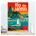 Metropolen Retro-Kalender (hochwertiger Premium Wandkalender 2025 DIN A2 hoch), Kunstdruck in Hochglanz