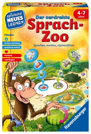 Der verdrehte Sprach-Zoo - Sprechen, merken, nacherzählen. Ravensburger Spieleverlag, 2018.