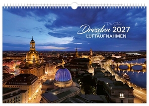 Schubert, Peter. Kalender Dresden Luftaufnahmen 2027 - | 45 x 30 cm | schwarzes Kalendarium. K4Verlag FotoCo+GmbH, 2026.