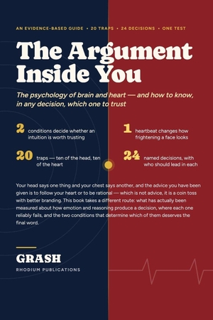 Grash. The Argument Inside You - The psychology of brain and heart - and how to know, in any decision, which one to trust. Amazon Digital Services LLC - Kdp, 2026.