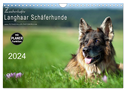Zauberhafte Langhaar Schäferhunde (Wandkalender 2024 DIN A4 quer), CALVENDO Monatskalender